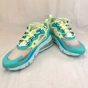 Nike Air Max 270 React in Hyper Jade/Frosted Spruce • Mens 7.5/Womens 9 • NWT